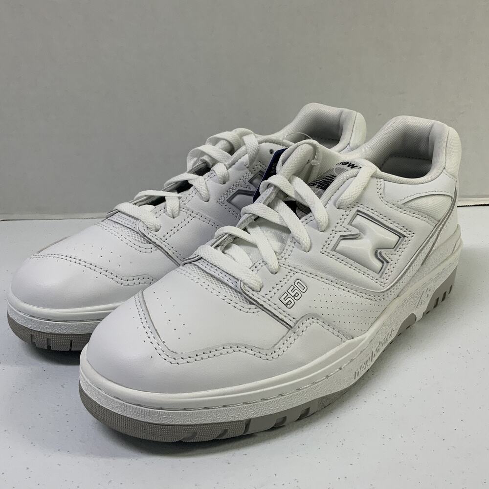New Balance 550 White Grey BB550PB1 Size 9 Men Retro Basketball Leather Sneaker